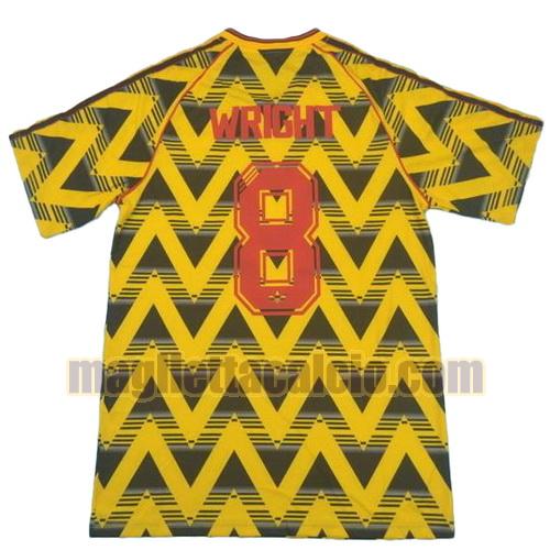 maglia wright 8 arsenal uomo seconda divisa 1991-1993