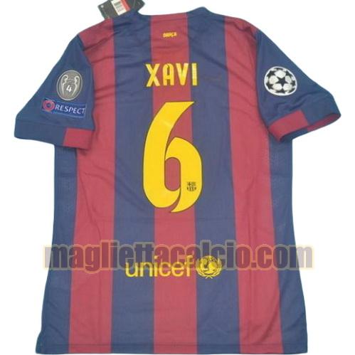 maglia xavi 6 barcellona uomo prima divisa 2014-2015