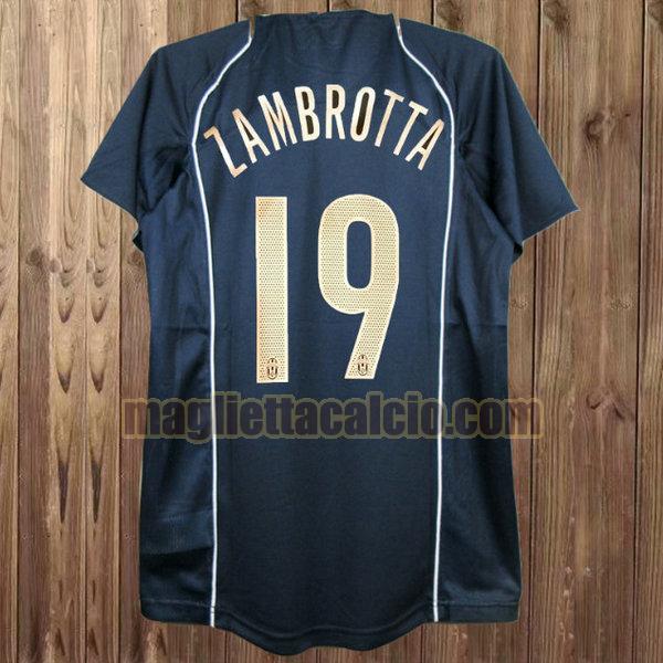 maglia zambrotta 19 juventus uomo nero terza 2004-2005