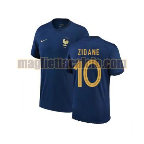 maglia zidane 10 francia uomo prima 2022