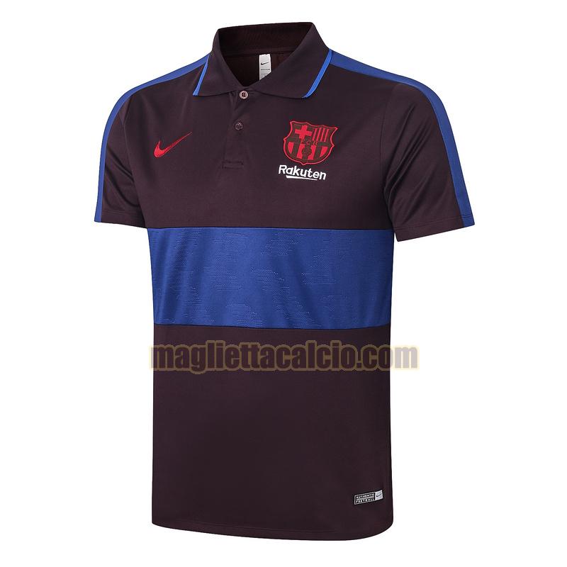 magliette polo calcio barcellona uomo marina militare 2020-2021