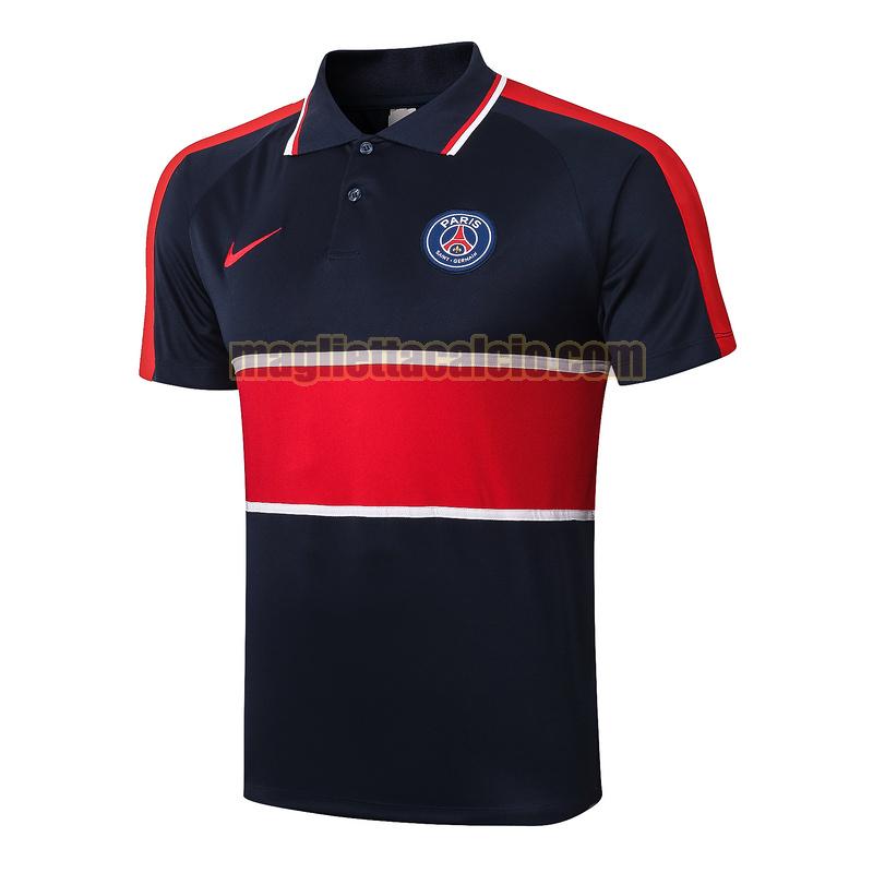 magliette polo calcio paris saint germain uomo blu rosso 2020-2021