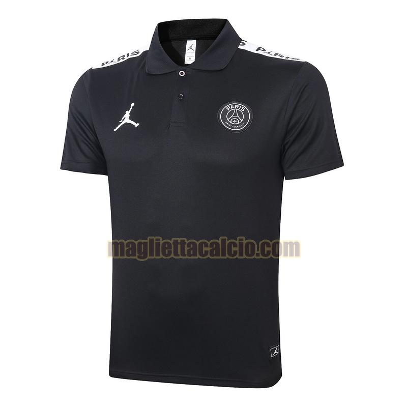 magliette polo calcio paris saint germain uomo nero(bianca) 2020-2021