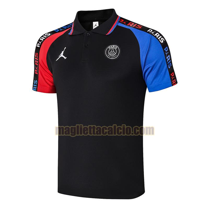 magliette polo calcio paris saint germain uomo nero blu rosso 2020-2021