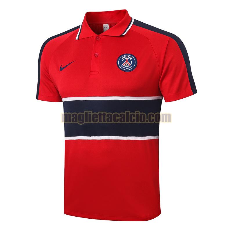 magliette polo calcio paris saint germain uomo rosso(blu) 2020-2021