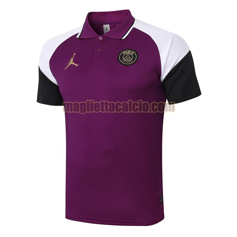 magliette polo calcio paris saint germain uomo viola 2020-2021