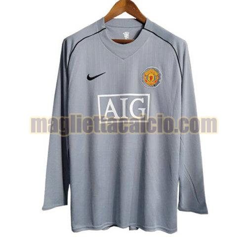 manica lunga maglia manchester united uomo portiere 2007 2008