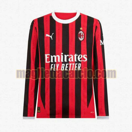 manica lunga maglia prima ac milan uomo 2024-2025