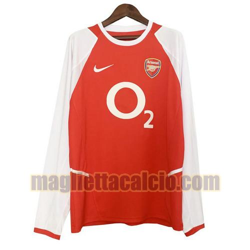 manica lunga maglia prima arsenal uomo 2002-2004