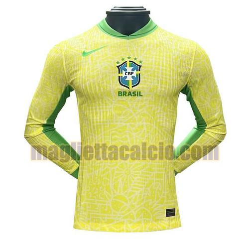 manica lunga maglia prima brasile uomo 2023-2024