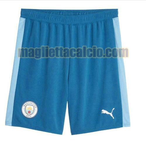 pantaloni prima manchester city uomo blu 2023-2024