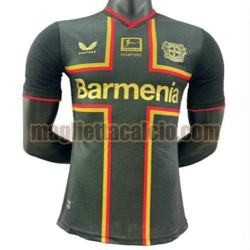 player version maglia special edition bayer 04 leverkusen uomo nero 2024-2025