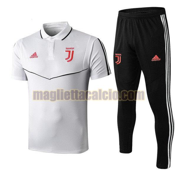 polo completo juventus uomo rosso nero 2019-2020