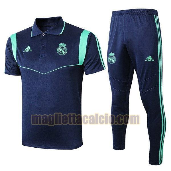 polo completo real madrid uomo blu marina 2019-2020