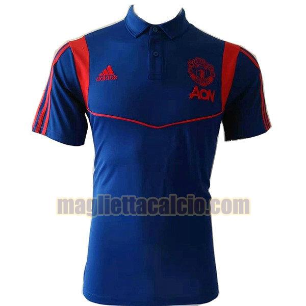 polo manchester united uomo blu marina 2019-2020