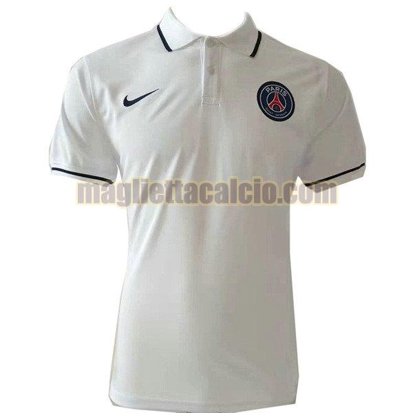 polo paris saint germain uomo bianco 2019-2020