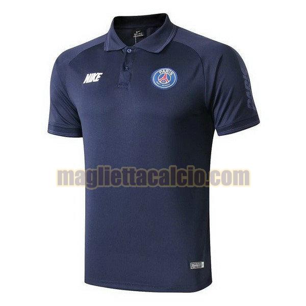 polo paris saint germain uomo blu 2019-2020