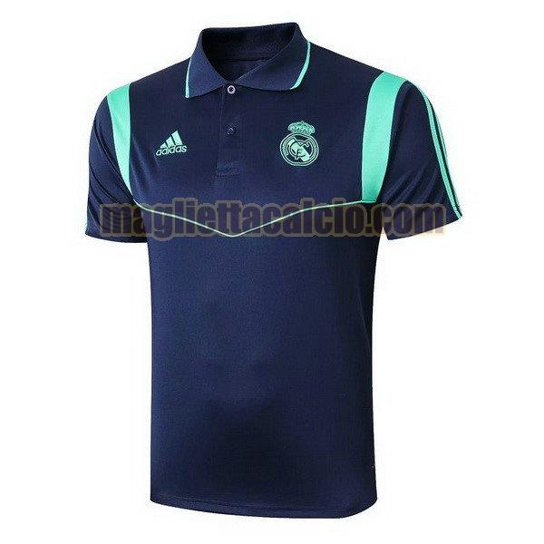 polo real madrid uomo blu verde 2019-2020