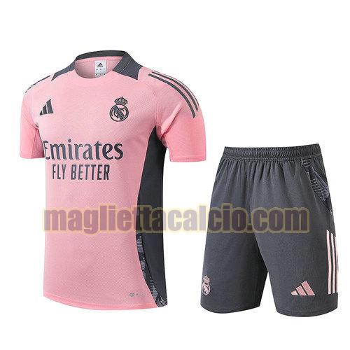 training maglie calcio completo real madrid uomo rosa 2024-2025