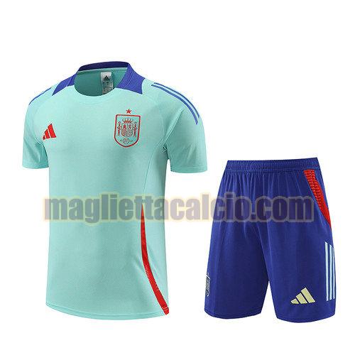 training maglie calcio completo spagna uomo blu 2024-2025