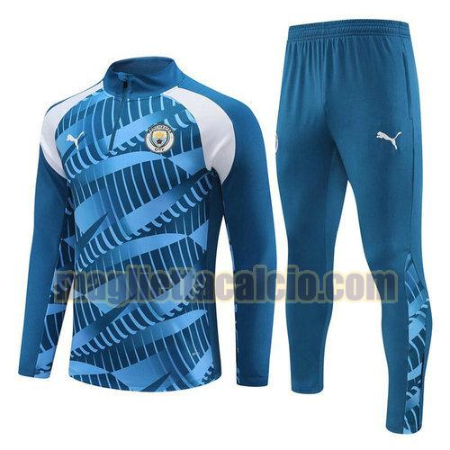 tuta da calcio z26 manchester city uomo blu 2023-2024