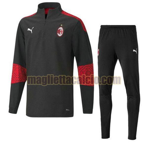 tuta sportiva completo ac milan uomo rosso 2020-2021