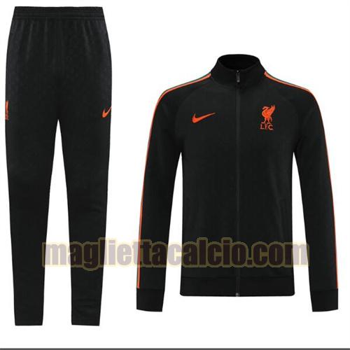 tuta sportiva scollo alto liverpool uomo colore blu 2021-22