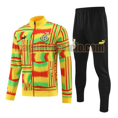 tute calcio 220216a6 ghana uomo giallo 2023-2024