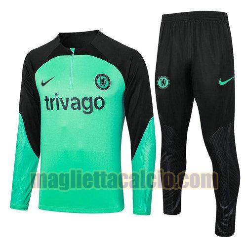 tute calcio chelsea uomo verde black 2024